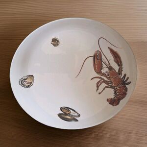 H. J. Wood Ltd Burslem England Hand Painted Lobster Plate Vintage Bone China